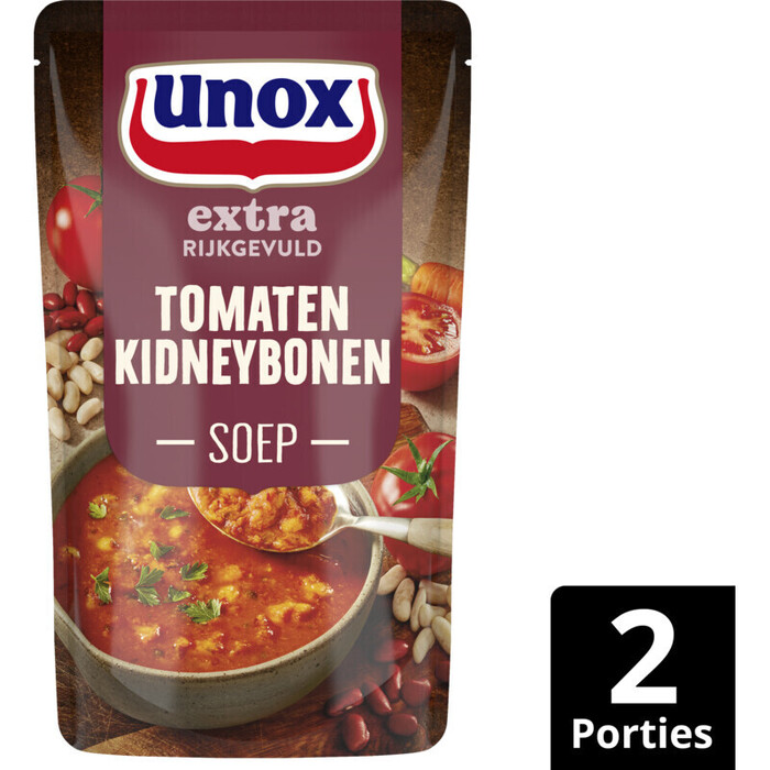 Unox Soep In Zak Tomaten Kidneybonen 570ml (0.57L)