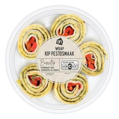 AH Wrap kip pesto paprika (143g)