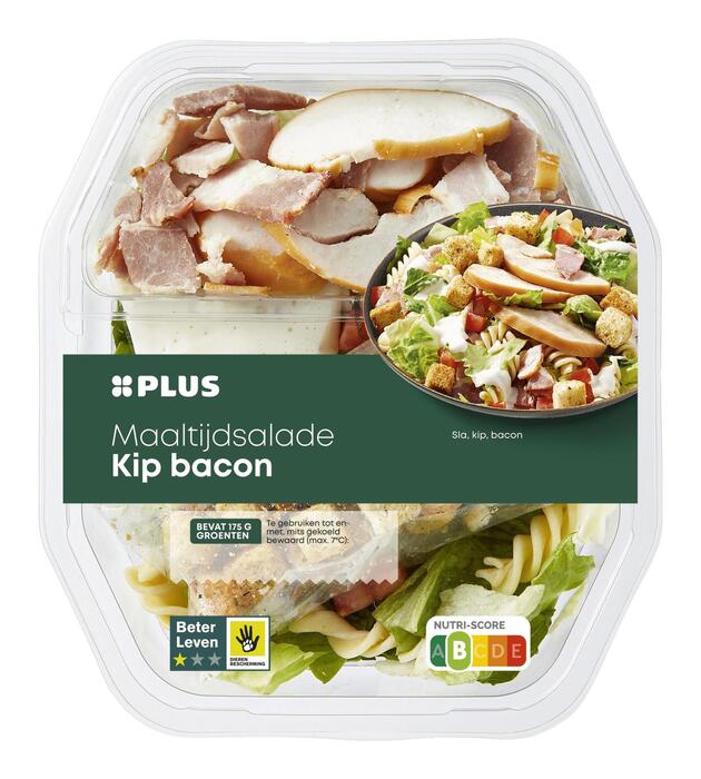 PLUS Maaltijdsalade kip bacon (Bakje, 400g)