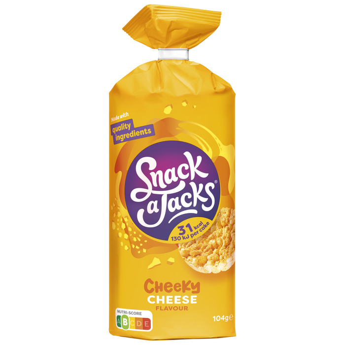 Snack A Jacks Rijstcracker Cheeky Cheese 104 gr (104g)