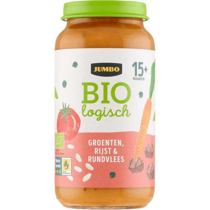 Jumbo Biologisch Babyvoeding Groenten, Rijst & Rundvlees 15+ Maanden 250g (250g)