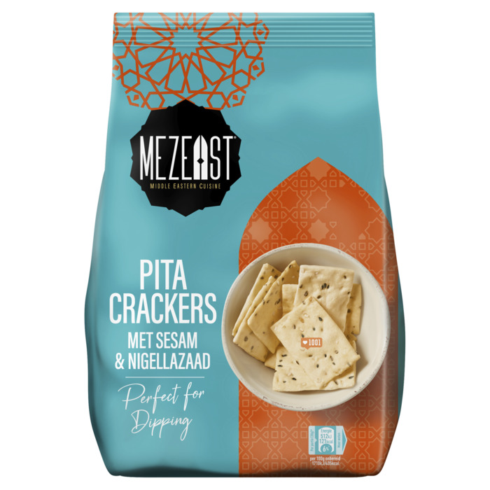 MEZEAST Crackers met Sesam en Nigellazaad 150 g (150g)
