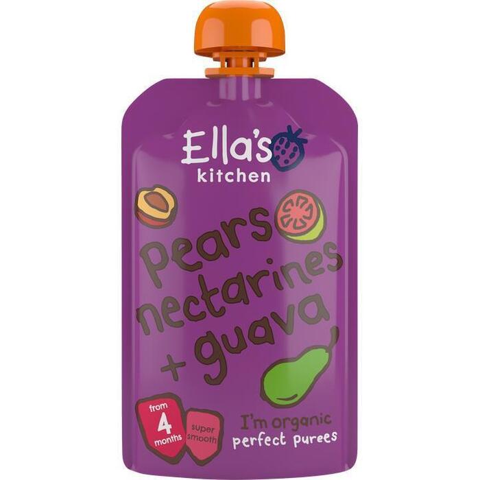 Ella's Kitchen Pears Nectarines + Guava from 4 Months 120 g (120g)