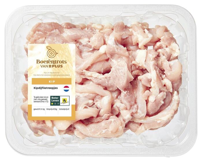 PLUS Boerentrots Kipdijfiletreepjes