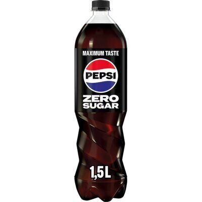 Pepsi Zero sugar (plastic fles, 1.5L)