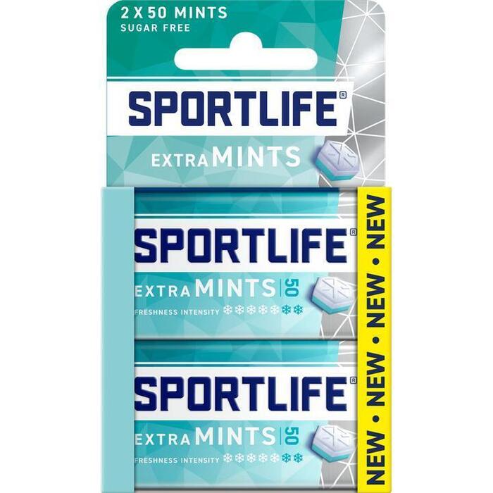 Sportlife Extra mints Sugar Free 2 x 35g (2 × 35g)