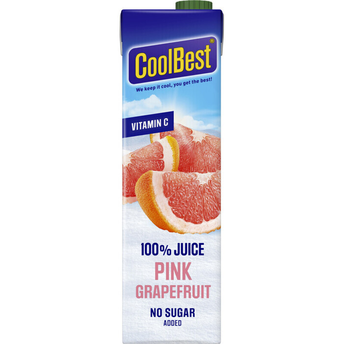 Coolbest Pink grapefruit sap (Pak, 1L)