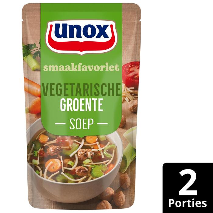 Unox Groentensoep met vega ballen (Zak, 0.57L)