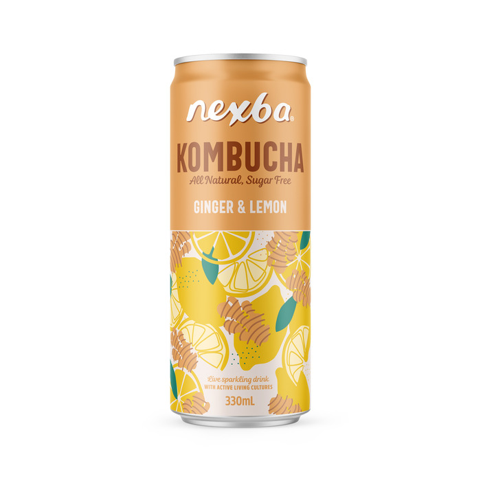 Nexba Ginger Lemon Kombucha 330ML (33cl)