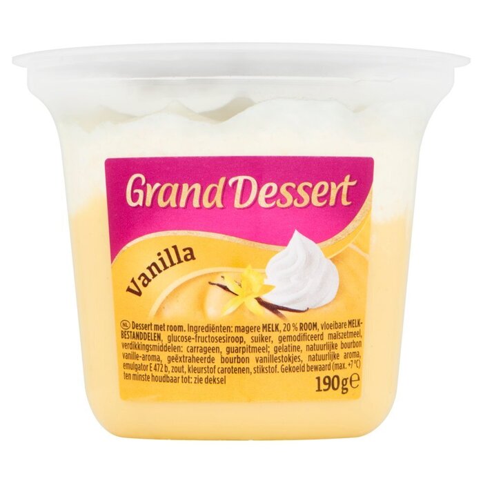 Grand dessert vanille (Kuipje, 190g)