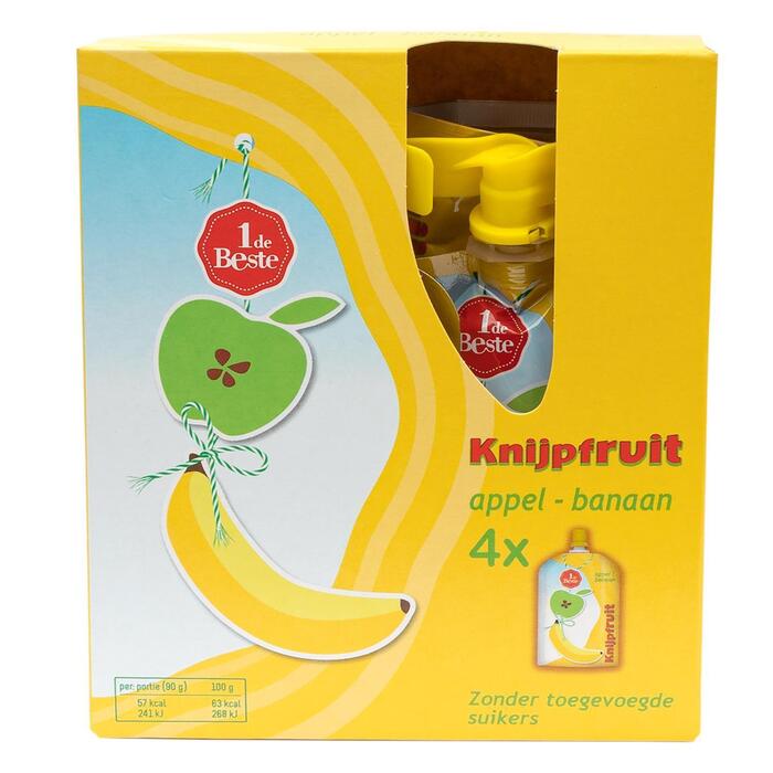 Knijpfruit appel-banaan (360g)