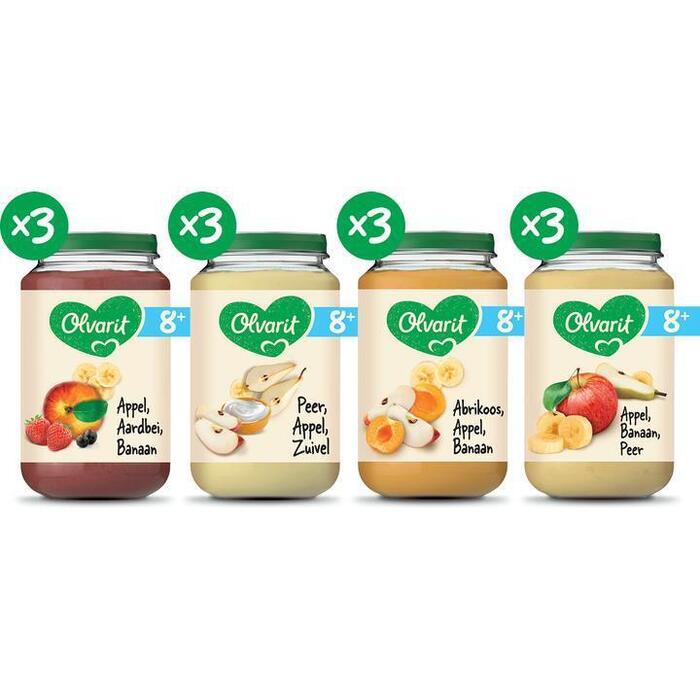 Olvarit Variatiemenu Fruit 8 mnd 8+ Maanden 200 g (200g)