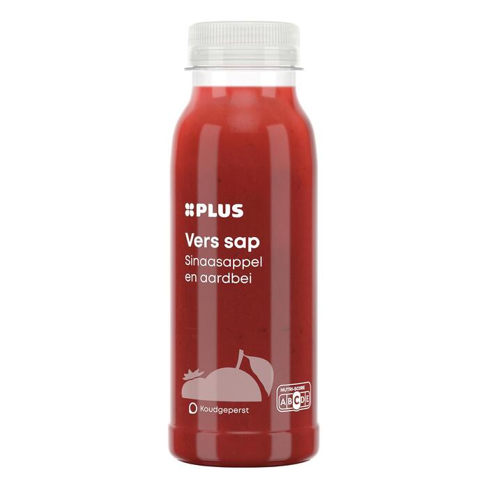 PLUS Sinaasappel aardbei sap (Fles, 250ml)