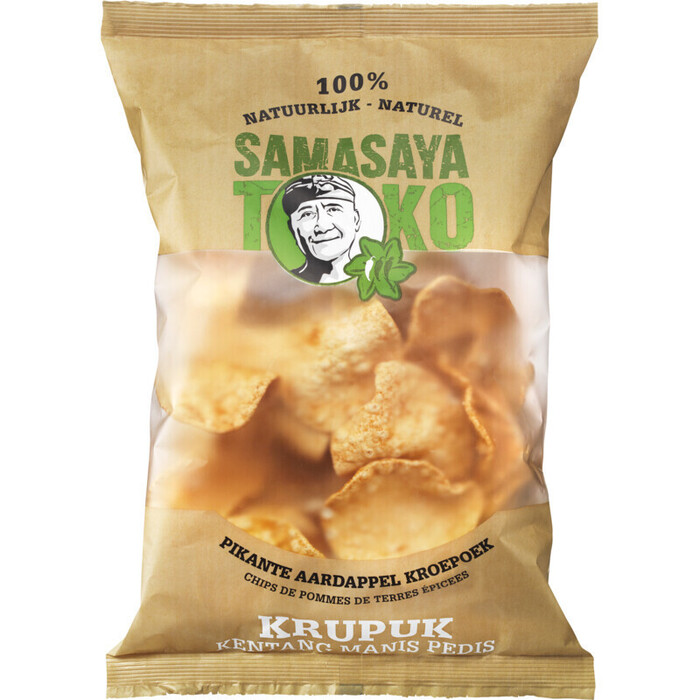 Authentic Balinese Kentang Manis Pedis Pikante Aardappelkroepoek (zak, 70g)