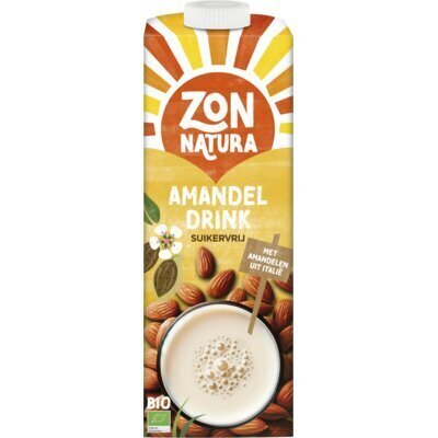 Amandel drink ongezoet (pak, 1L)