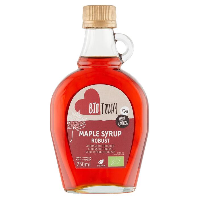 BioToday Ahornsiroop Robuust 250ml (Fles, 250ml)