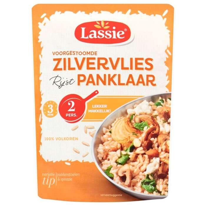 Lassie Panklaar Zilvervliesrijst (Zak, 250g)