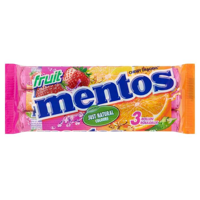 Mentos fruits            3pk (114g)