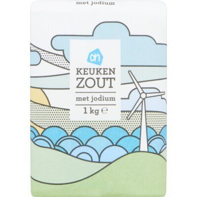 Keukenzout met jodium (zak, 1kg)