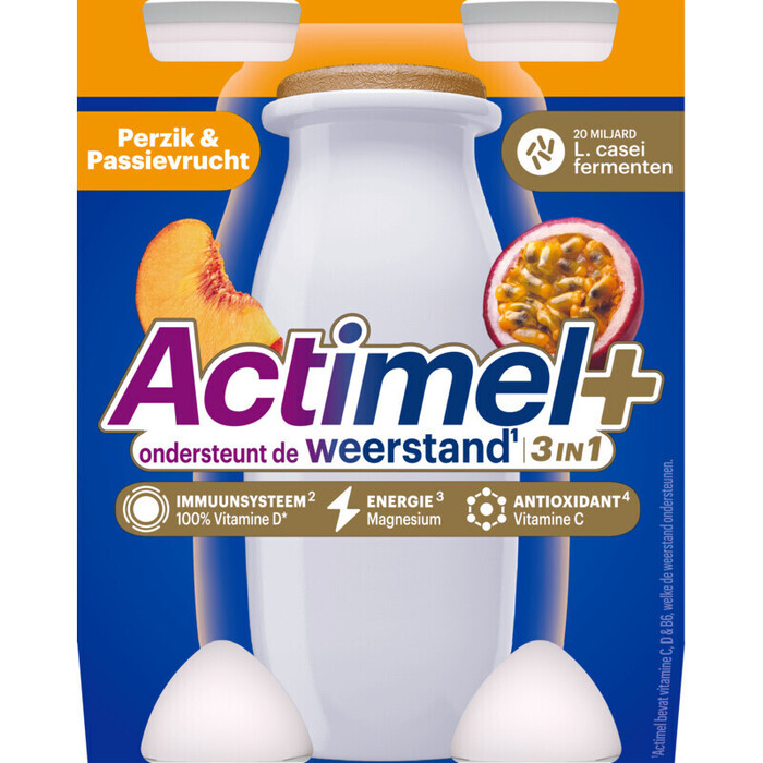 Actimel  Perzik Passievrucht  4 x 100ml (400g)