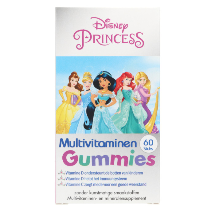 Disney Princess Multivitaminen Gummies vanaf 3 Jaar 60 Stuks 150 g (60 × 2.5g)