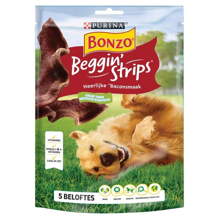 PURINA® Bonzo® Beggin' Strips 120 g (Doos, 120g)
