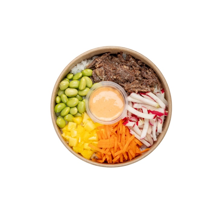 Poke bowl pulled beef (325g)