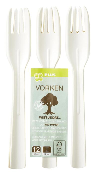 Vork papier FSC 17cm