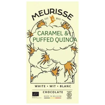 Meurisse White chocolate with quinoa & caramel (100g)