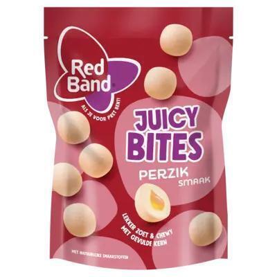 Red Band Juicy Bites Perzik Smaak snoep 145 g (145g)
