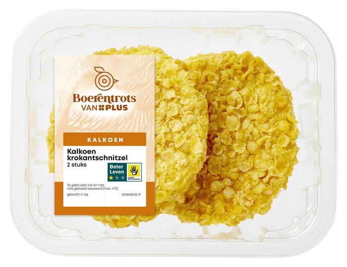 PLUS Boerentrots Kalkoen krokantschnitzel (2 × 100g)