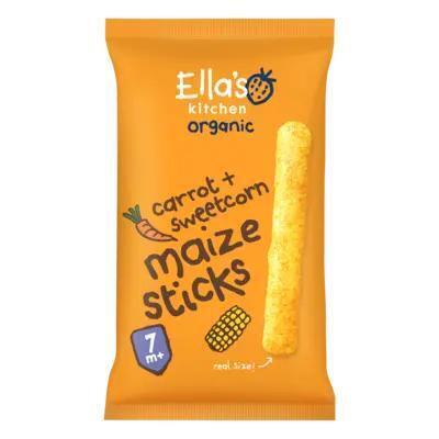 Ella's Kitchen Organic Carrot + Sweetcorn Maize Sticks 7+ Maanden 16 g (Pak, 17g)