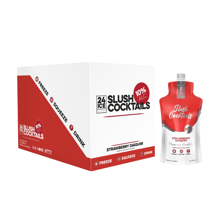 24ICE Slush Cocktail Strawberry Daiquiri 200ML (200ml)