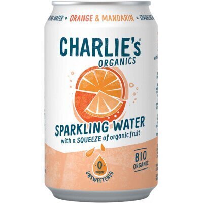 Charlie's Organics sparkling water orange (33cl)