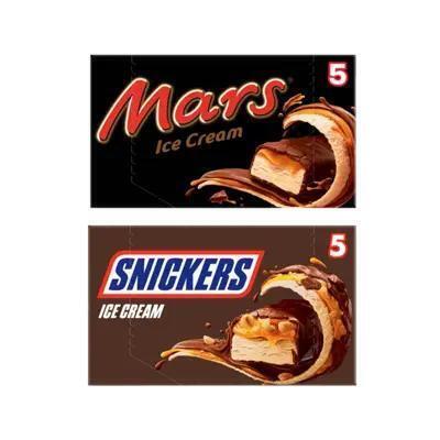 Mars & Snickers chocolade ijsjes pakket