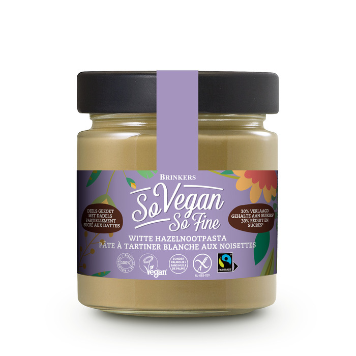 Brinkers So Vegan So Fine Witte Hazelnootpasta 200 g (200g)