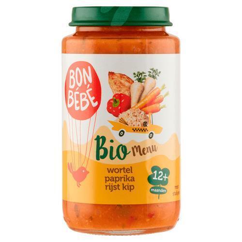 Biomenu m1216 wortel paprika rijst kip (250g)