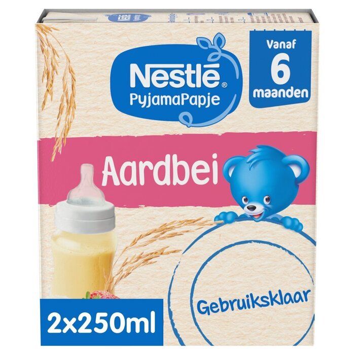 PyjamaPapje® Aardbei 6+ baby pap (250ml)