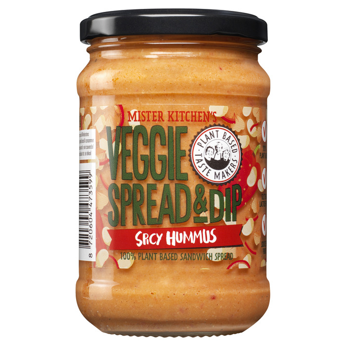 Mister kitchen's Veggie spread & dip hummus spicy (270g)