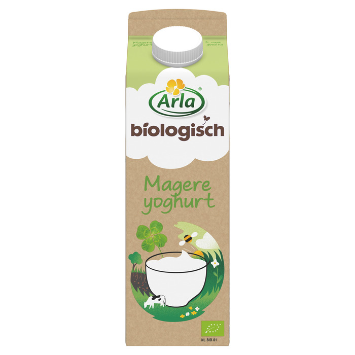 Biologische Magere yoghurt (Stuk, 1L)