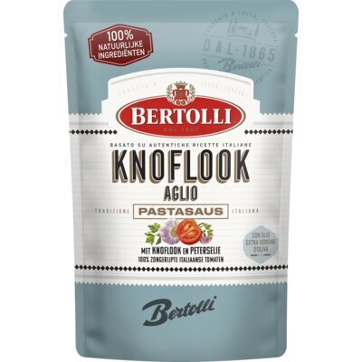 Bertolli Pastasaus in zak knoflook (460g)