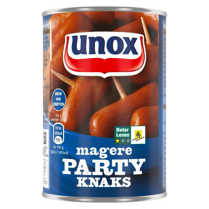 Unox Magere party knaks (Blik, 400g)