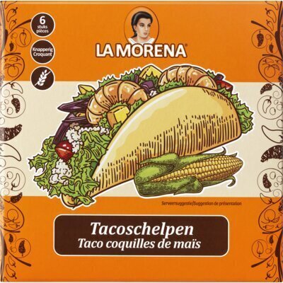 La Morena Tacoschelpen naturel (75g)