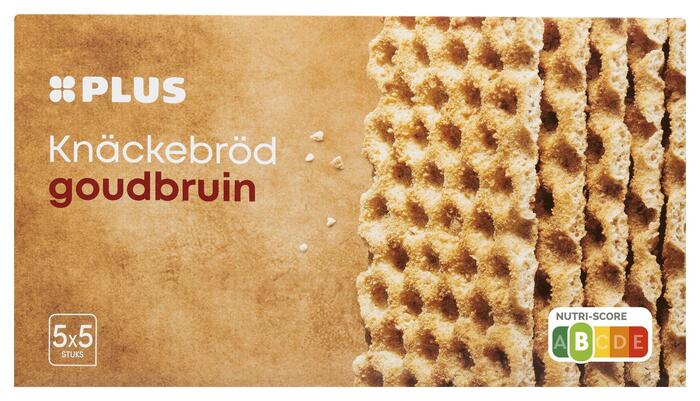 PLUS Knackebrod goudbruin (Doos, 375g)