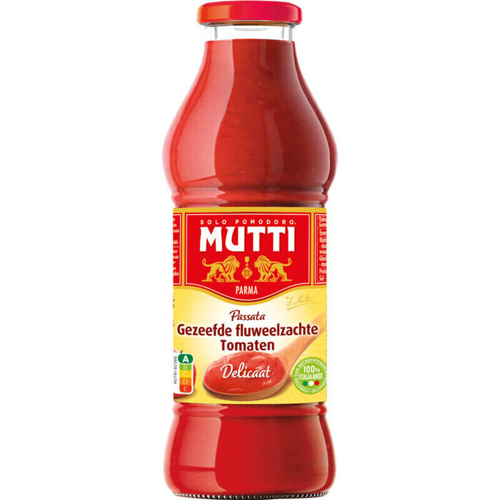 Mutti Passata gezeefde fluweelzachte tomaten (42.5cl)
