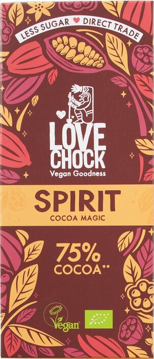 Pure chocolade Spirit 75% (70g)