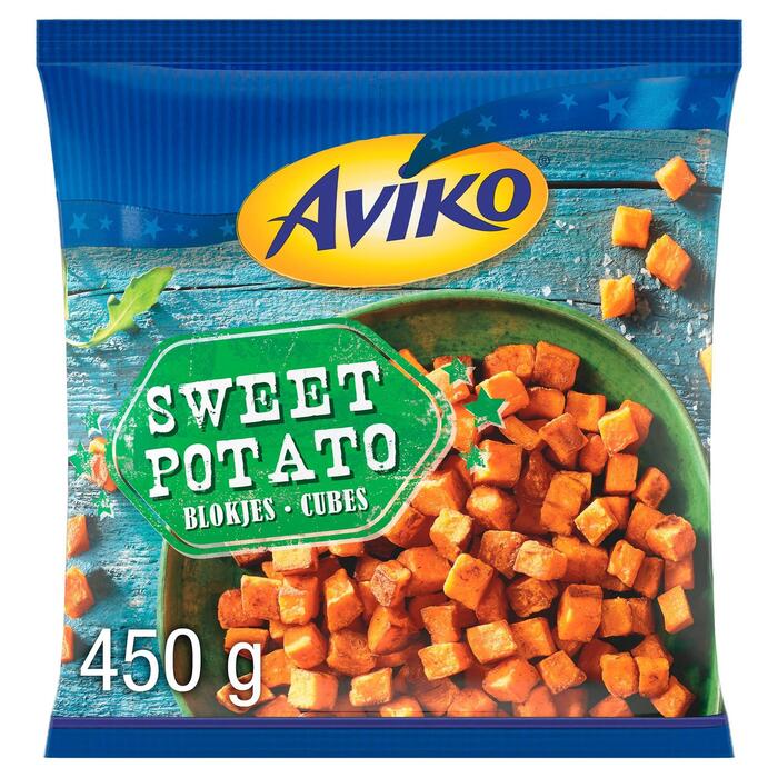 Zoete aardappelblokjes (Zak, 450g)
