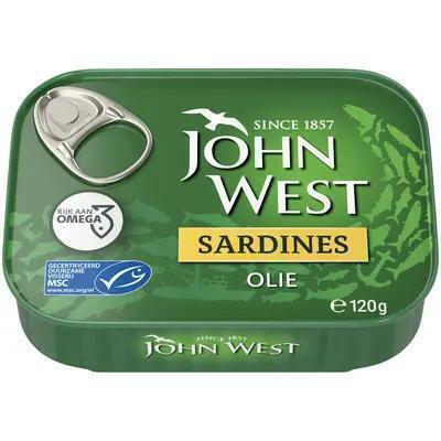 John West Sardines Olie 120 g (120g)