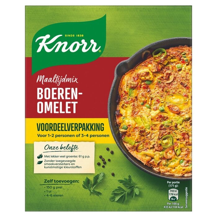 Knorr Maaltijdmix Boerenomelet 2 x 12 g (12g)