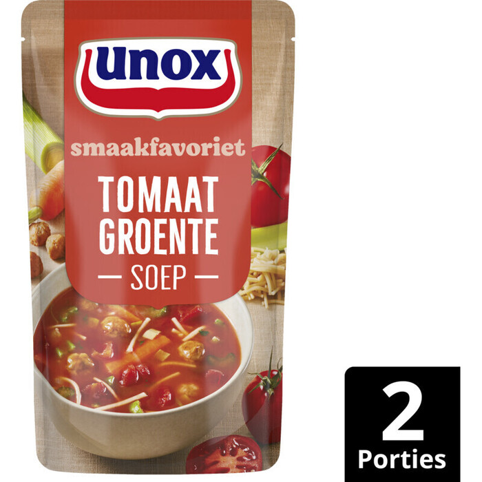 Unox Soep In zak tomaten groente (Zak, 0.57L)